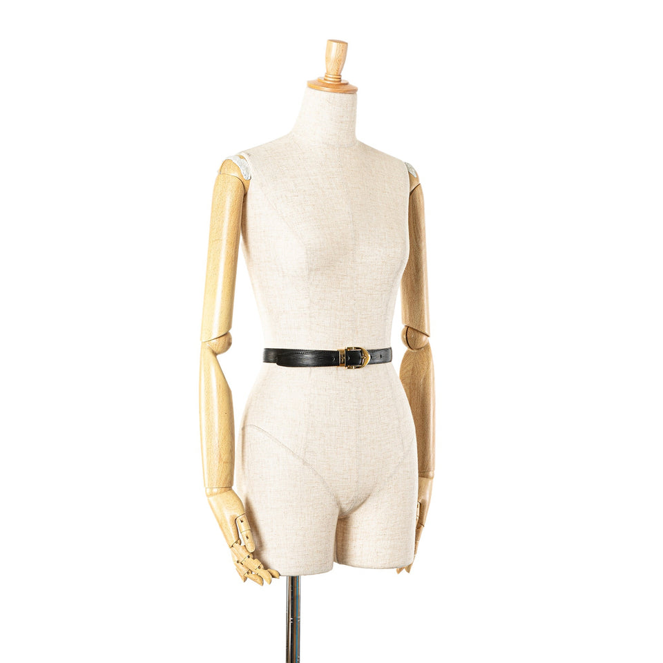 Black Louis Vuitton Epi Ceinture Belt