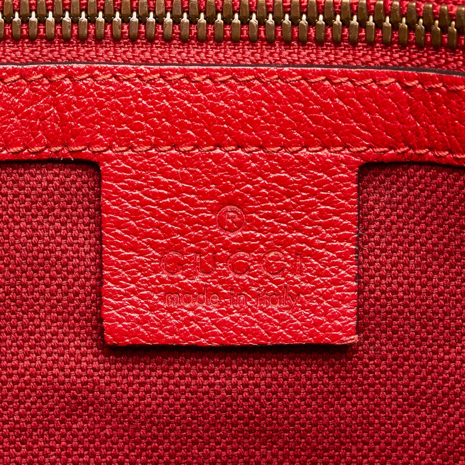 Gucci Sylvie Baiadera Tote Bag Striped Canvas
