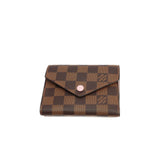 LOUIS VUITTON Damier Ebene Victoire Compact Wallet
