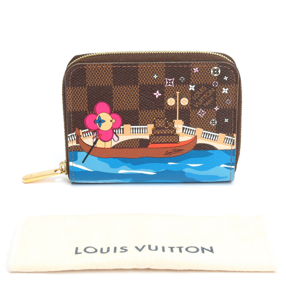 LOUIS VUITTON Vivienne Zippy Coin Purse Damier Ebene