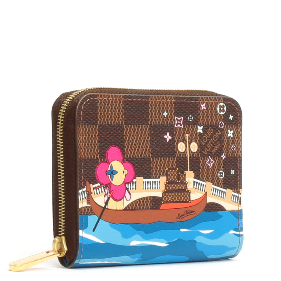 LOUIS VUITTON Vivienne Zippy Coin Purse Damier Ebene