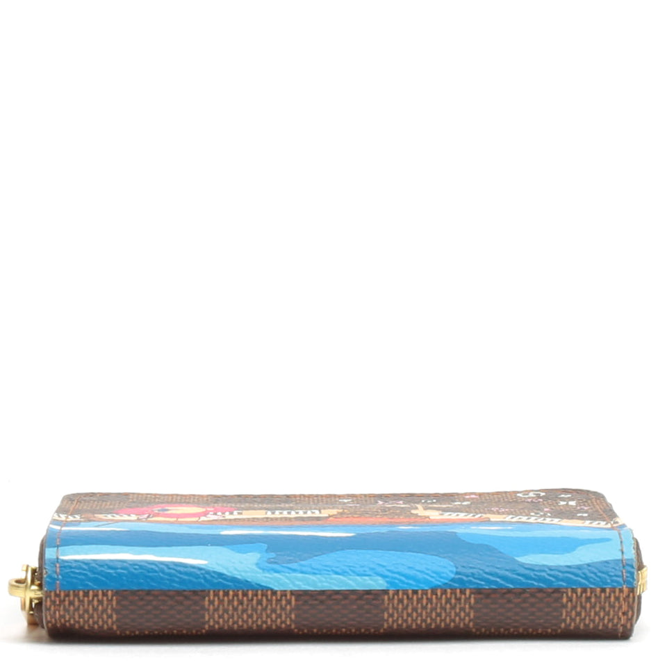LOUIS VUITTON Vivienne Zippy Coin Purse Damier Ebene