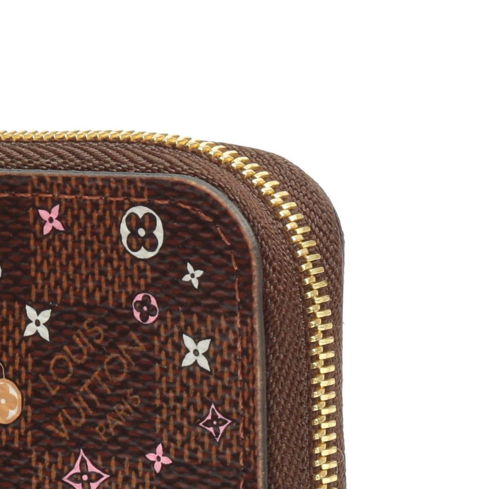 LOUIS VUITTON Vivienne Zippy Coin Purse Damier Ebene