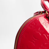 LOUIS VUITTON Monogram Vernis Alma MM Red