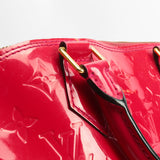 LOUIS VUITTON Monogram Vernis Alma MM Red