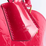 LOUIS VUITTON Monogram Vernis Alma MM Red