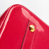 LOUIS VUITTON Monogram Vernis Alma MM Red