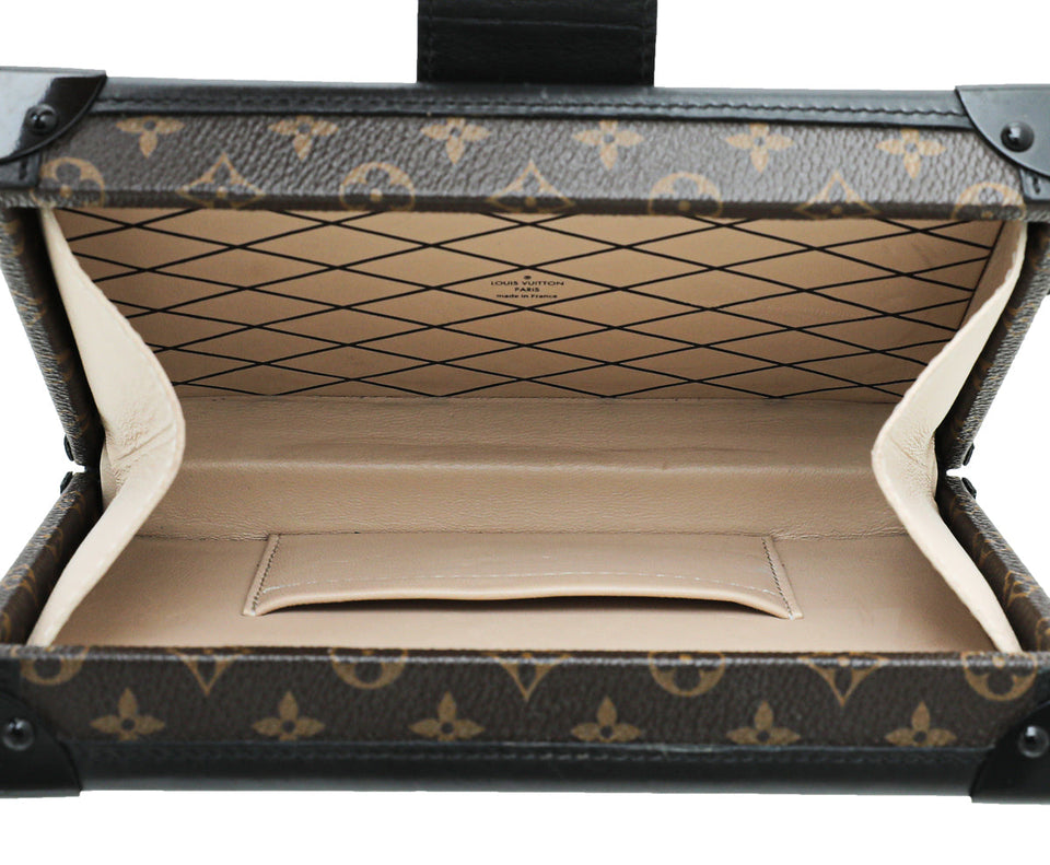 Louis Vuitton Monogram Black Petite Malle Bag