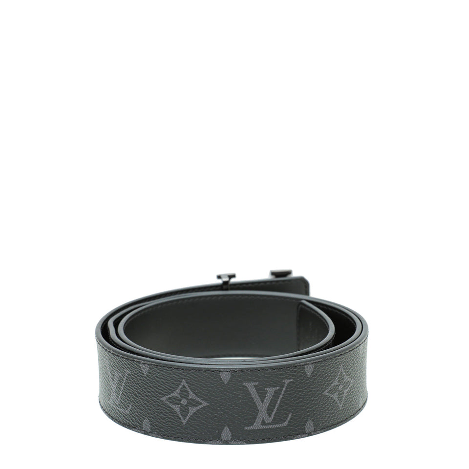 Louis Vuitton Graphite LV Initiales Reversible 40m Belt