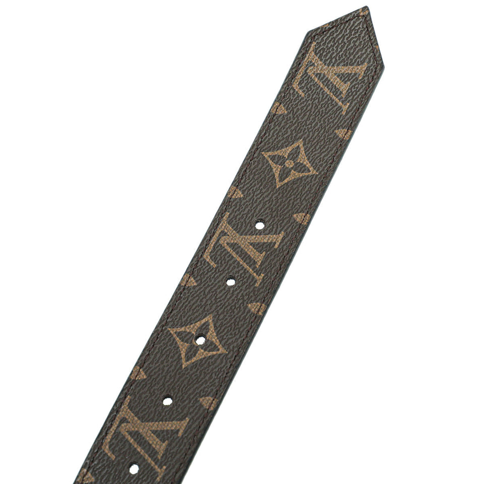 Louis Vuitton Monogram Black LV Circle Reversible Belt