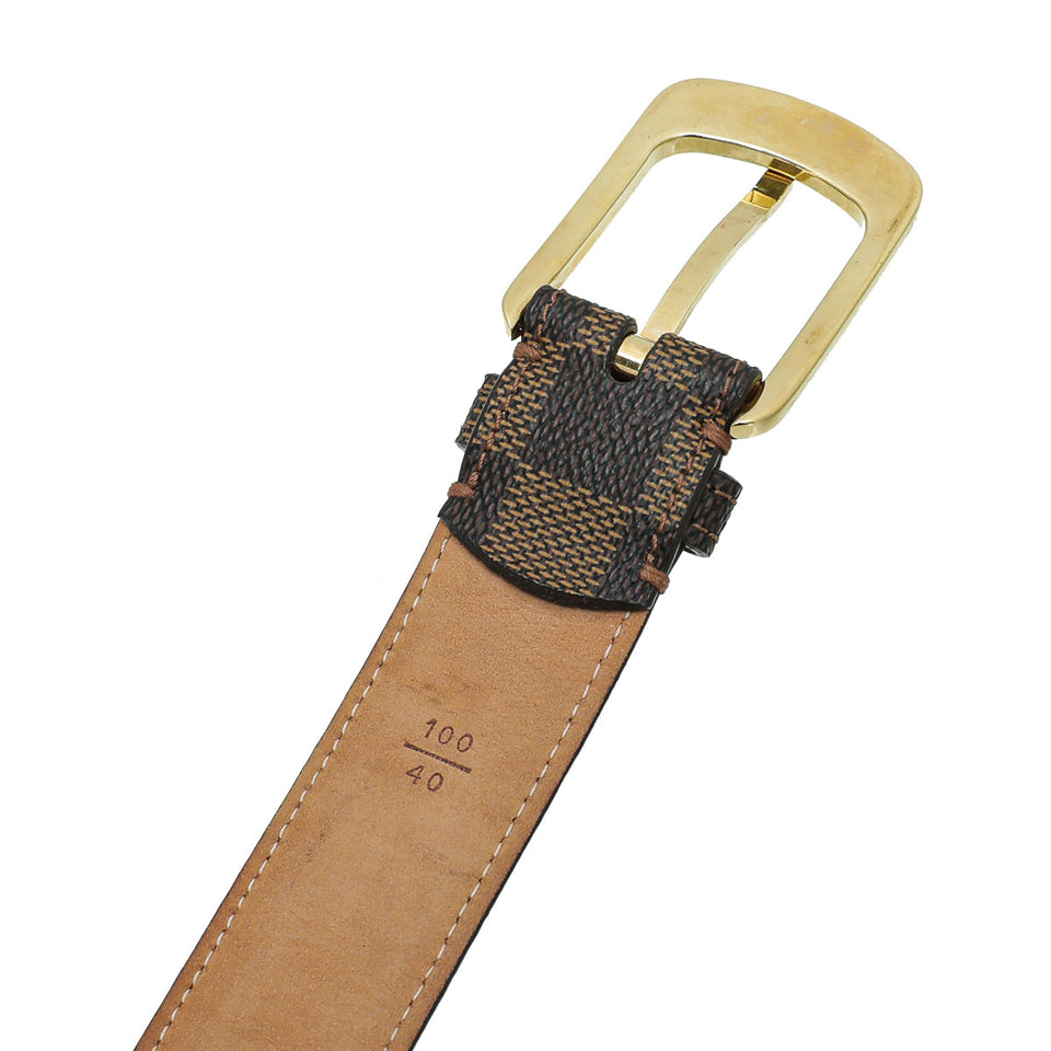 Louis Vuitton Ebene Buckle Belt 40