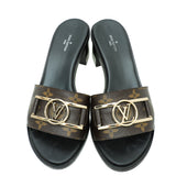 Louis Vuitton Monogram Lock It Mules 37.5