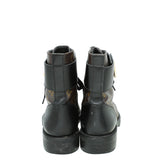 Louis Vuitton Monogram Black Wonderland Flat Ranger Boot 36.5