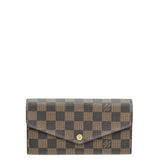Louis Vuitton Ebene Sarah Wallet w/A.S Initials