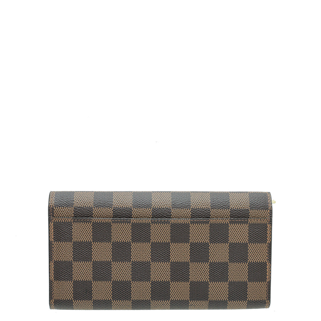 Louis Vuitton Ebene Sarah Wallet w/A.S Initials