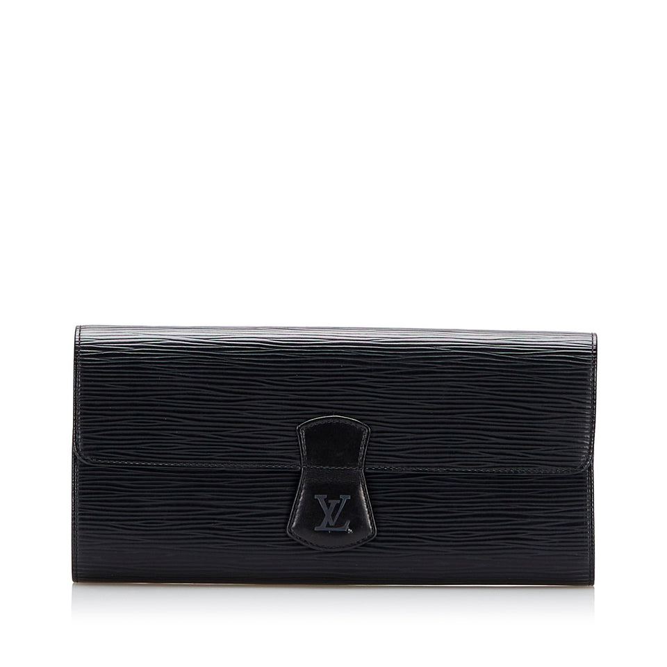 Louis Vuitton Rouleau Bijoux Jewelry Roll Black Epi
