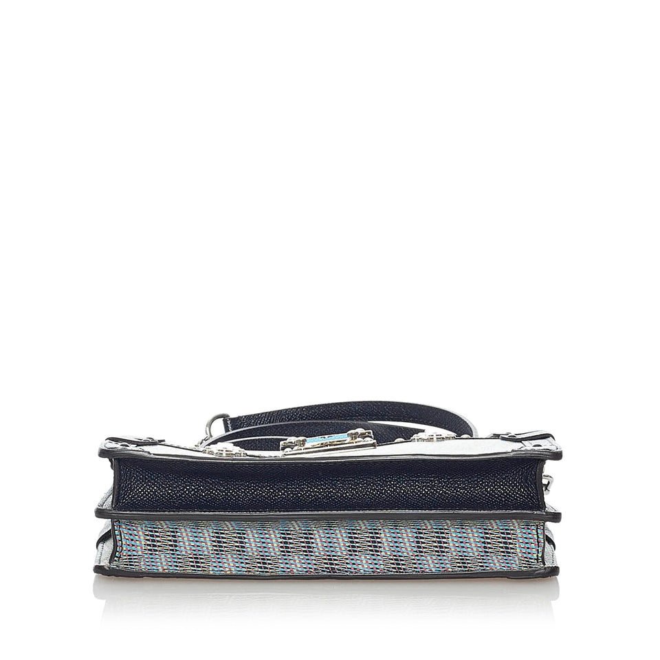Gray Louis Vuitton Monogram Damier Pop Trunk Clutch