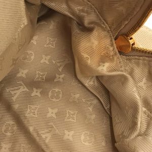 Louis Vuitton Brass Bowly Polka Dot Panama Bag (SHG-v0HWKI)