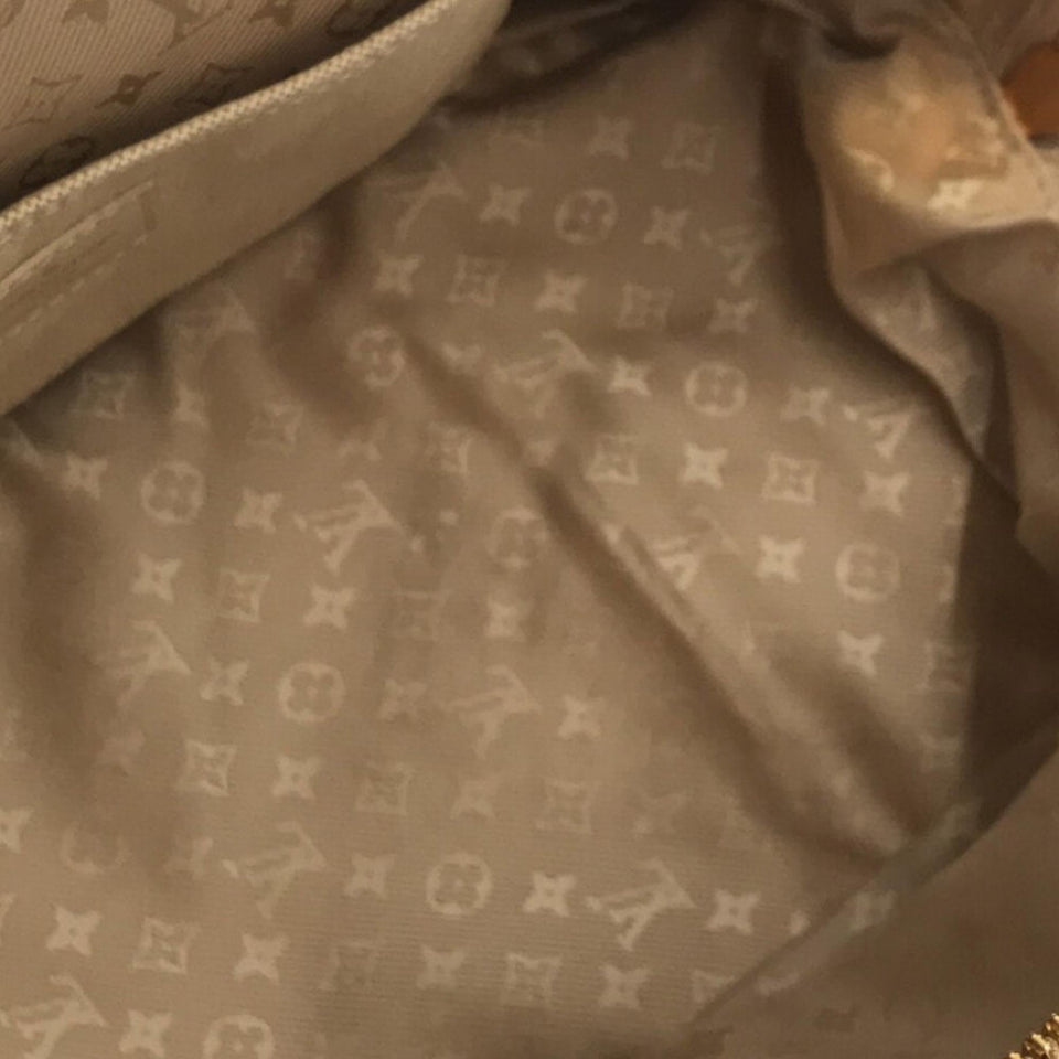 Louis Vuitton Brass Bowly Polka Dot Panama Bag (SHG-v0HWKI)
