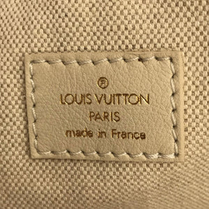 Louis Vuitton Brass Bowly Polka Dot Panama Bag (SHG-v0HWKI)