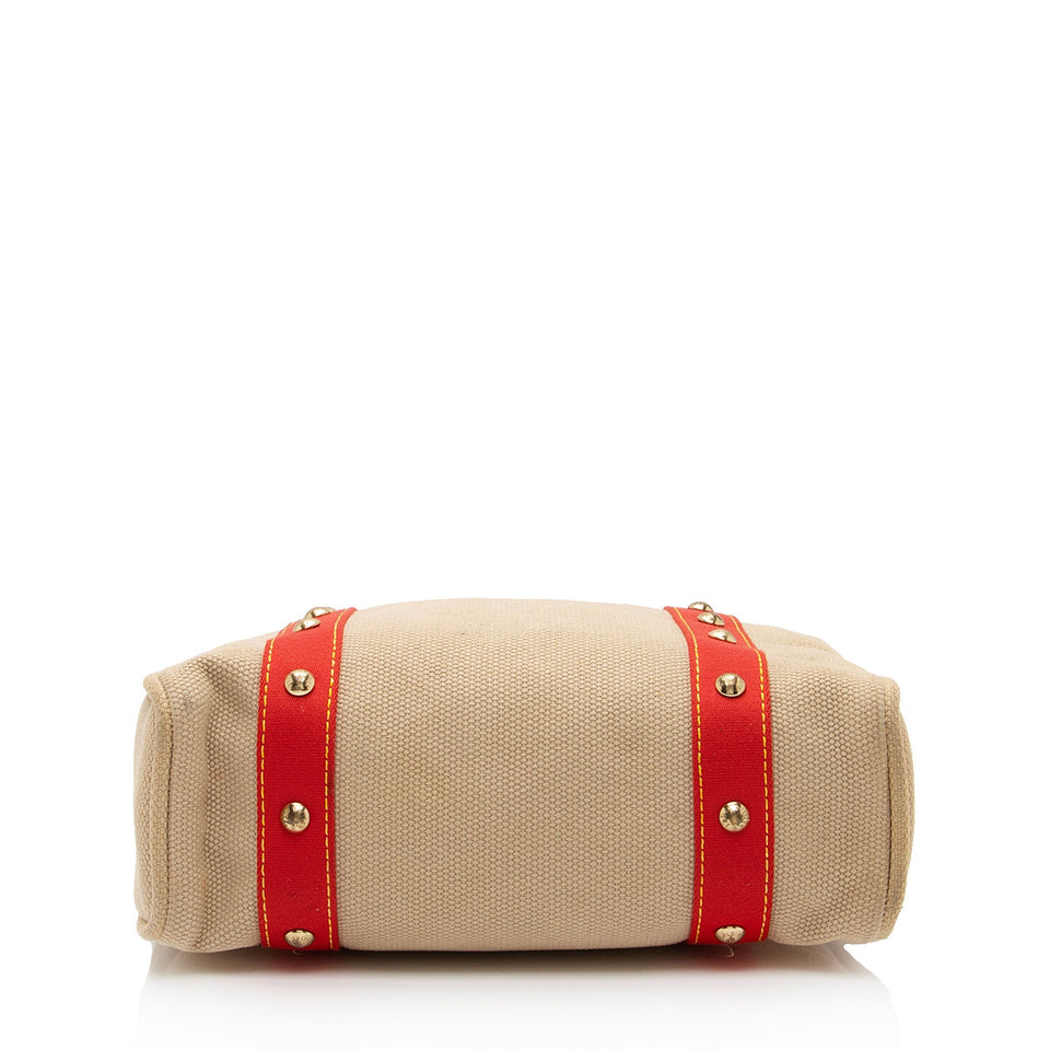 Louis Vuitton Canvas Antigua Cabas MM Tote (SHF-zkEfXc)