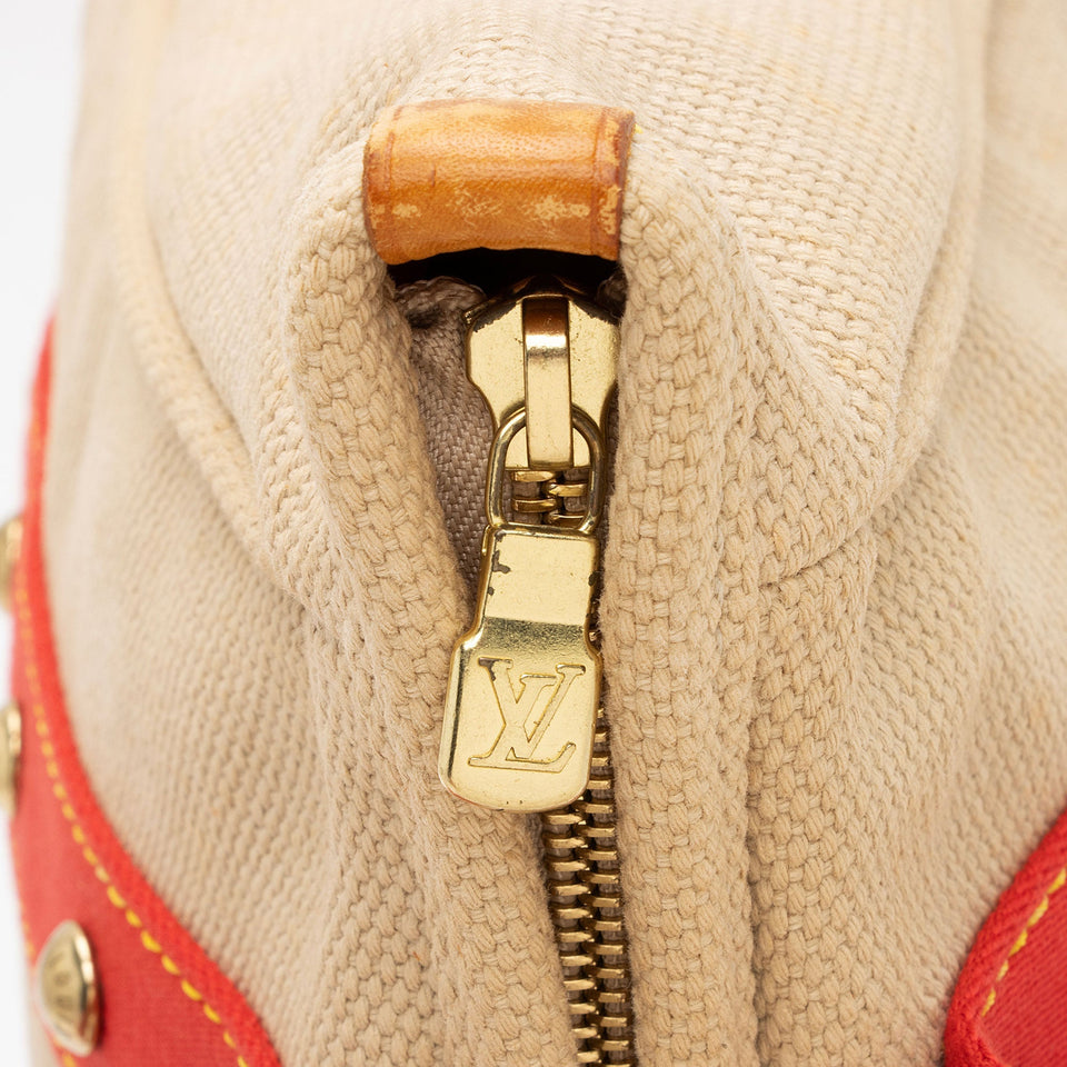 Louis Vuitton Canvas Antigua Cabas MM Tote (SHF-zkEfXc)