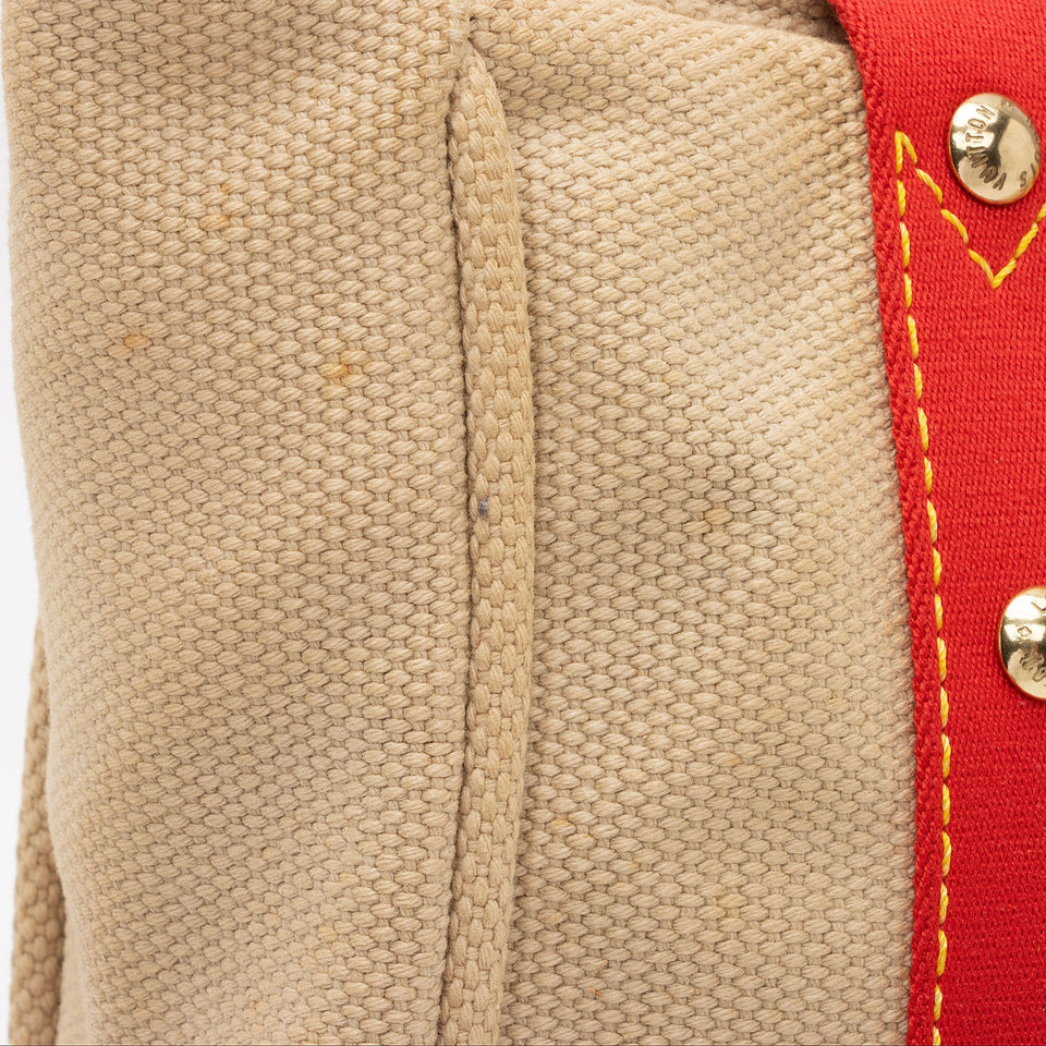 Louis Vuitton Canvas Antigua Cabas MM Tote (SHF-zkEfXc)