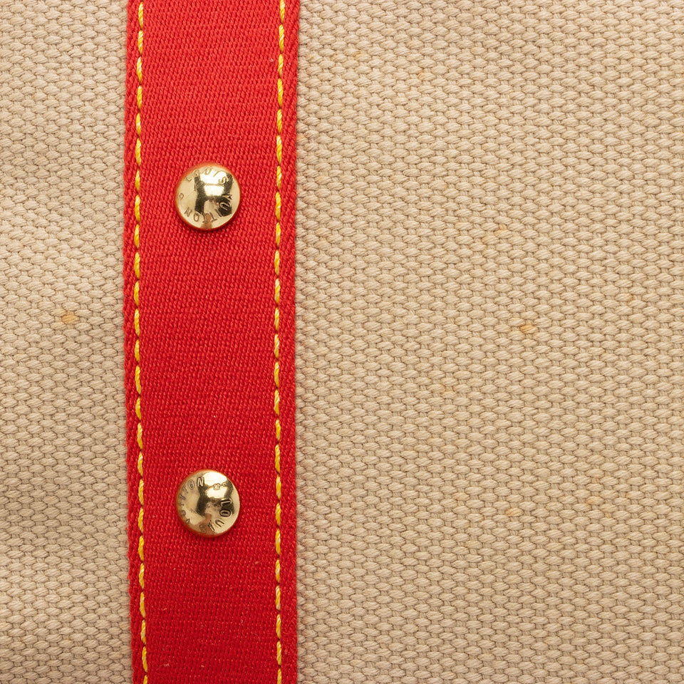 Louis Vuitton Canvas Antigua Cabas MM Tote (SHF-zkEfXc)