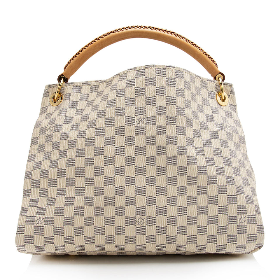 Louis Vuitton Damier Azur Artsy MM Shoulder Bag (SHF-22677)