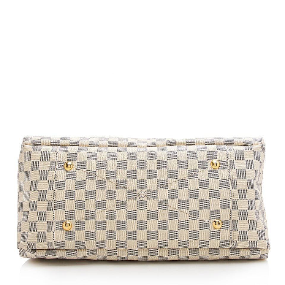 Louis Vuitton Damier Azur Artsy MM Shoulder Bag (SHF-22677)