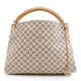 Louis Vuitton Damier Azur Artsy MM Shoulder Bag (SHF-22677)