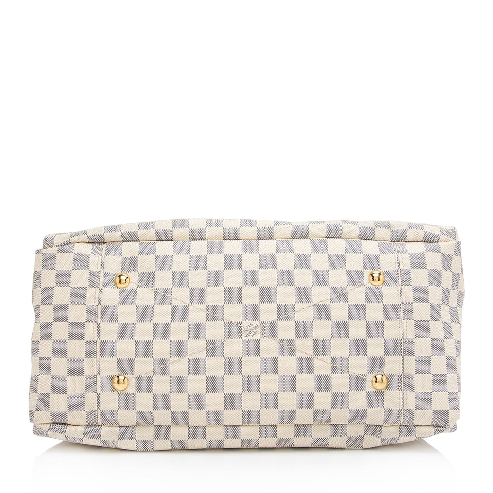 Louis Vuitton Damier Azur Artsy MM Shoulder Bag (SHF-e4MqKD)