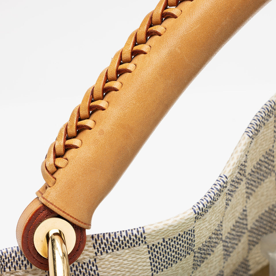 Louis Vuitton Damier Azur Artsy MM Shoulder Bag (SHF-e4MqKD)