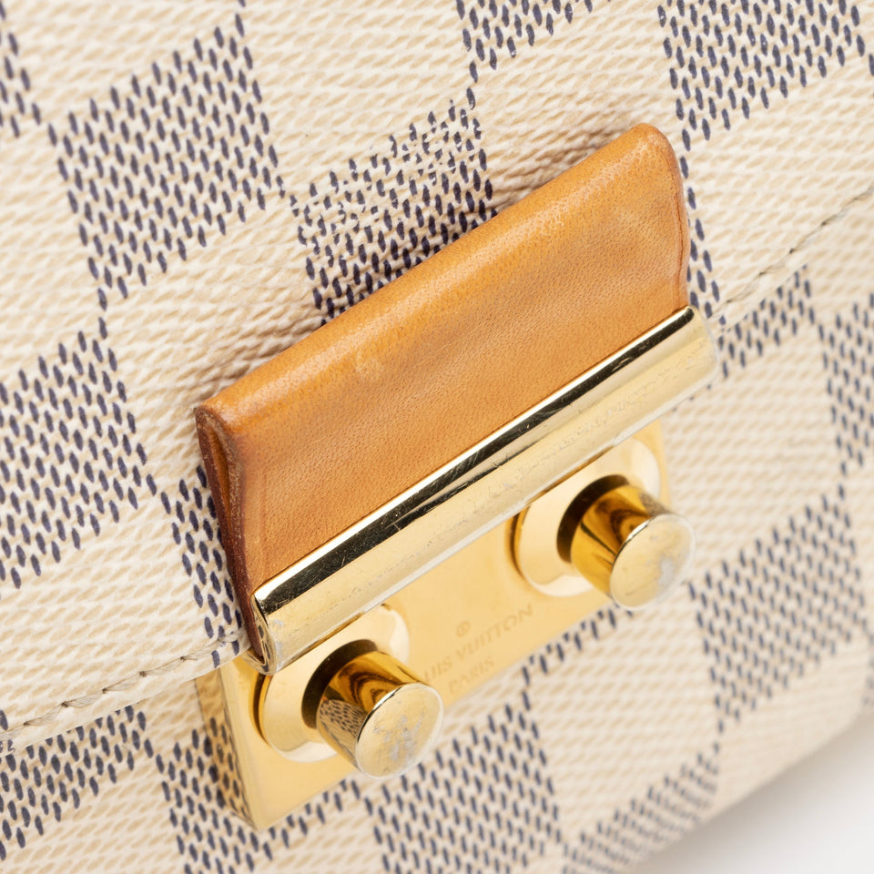 Louis Vuitton Damier Azur Croisette Shoulder Bag (SHF-23451)