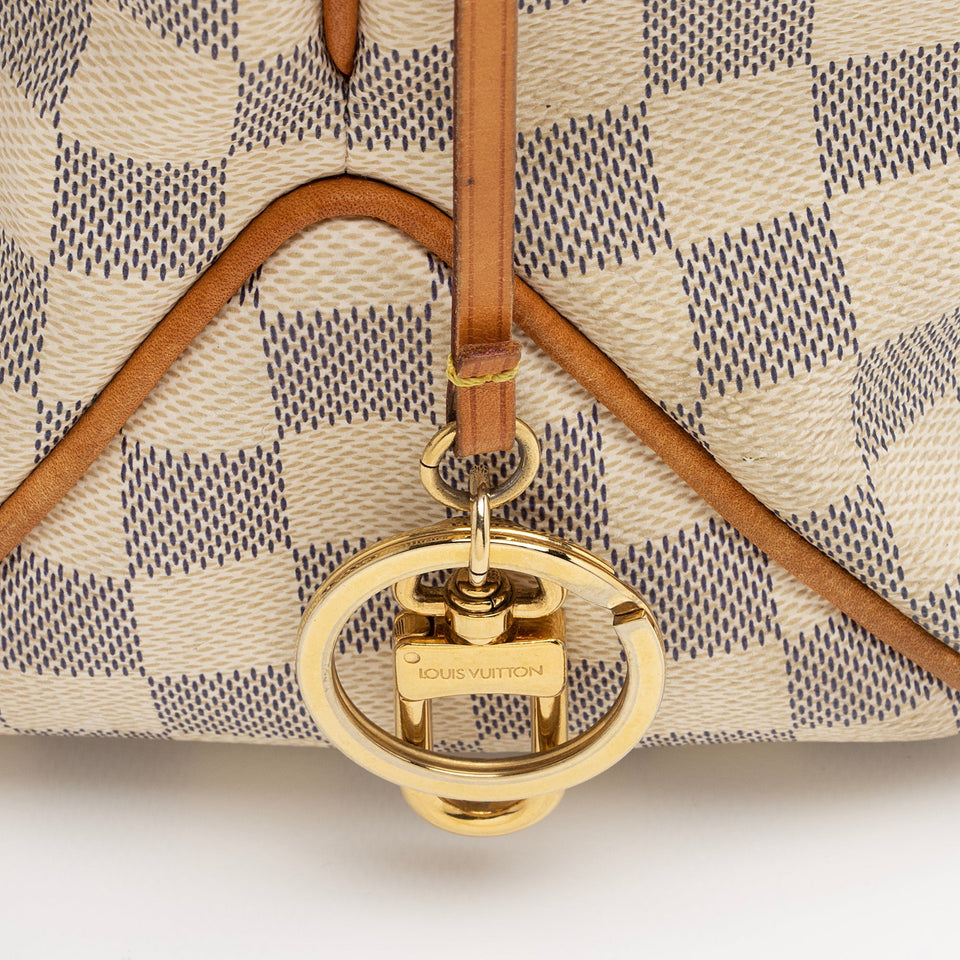 Louis Vuitton Damier Azur Delightful MM Shoulder Bag (SHF-23031)