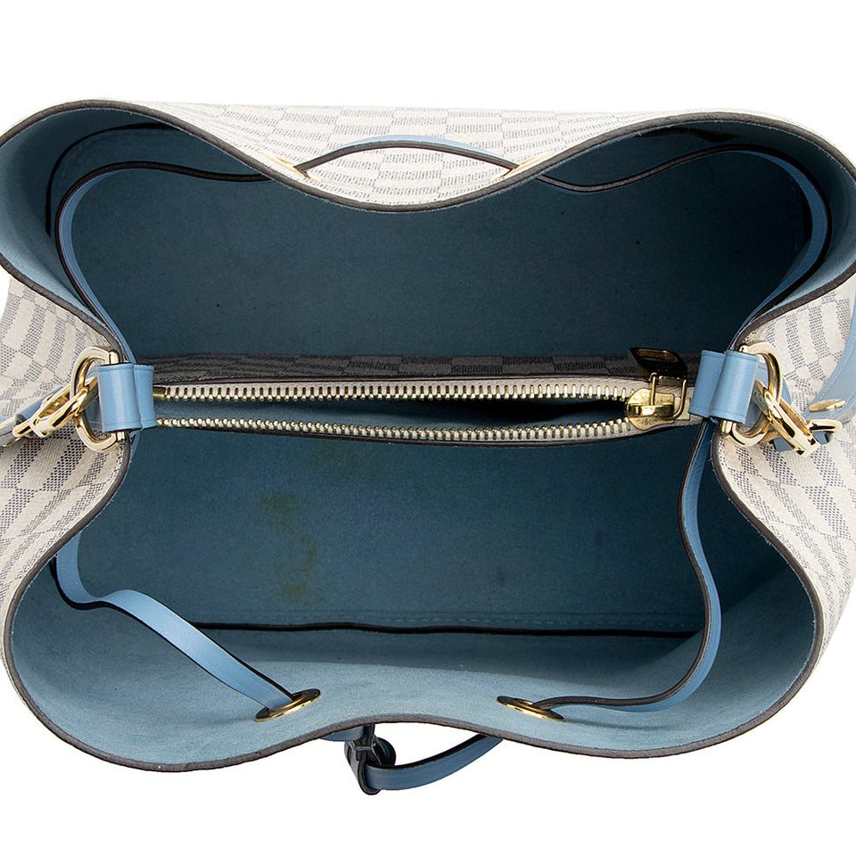 Louis Vuitton Damier Azur Neonoe Shoulder Bag (SHF-21425)