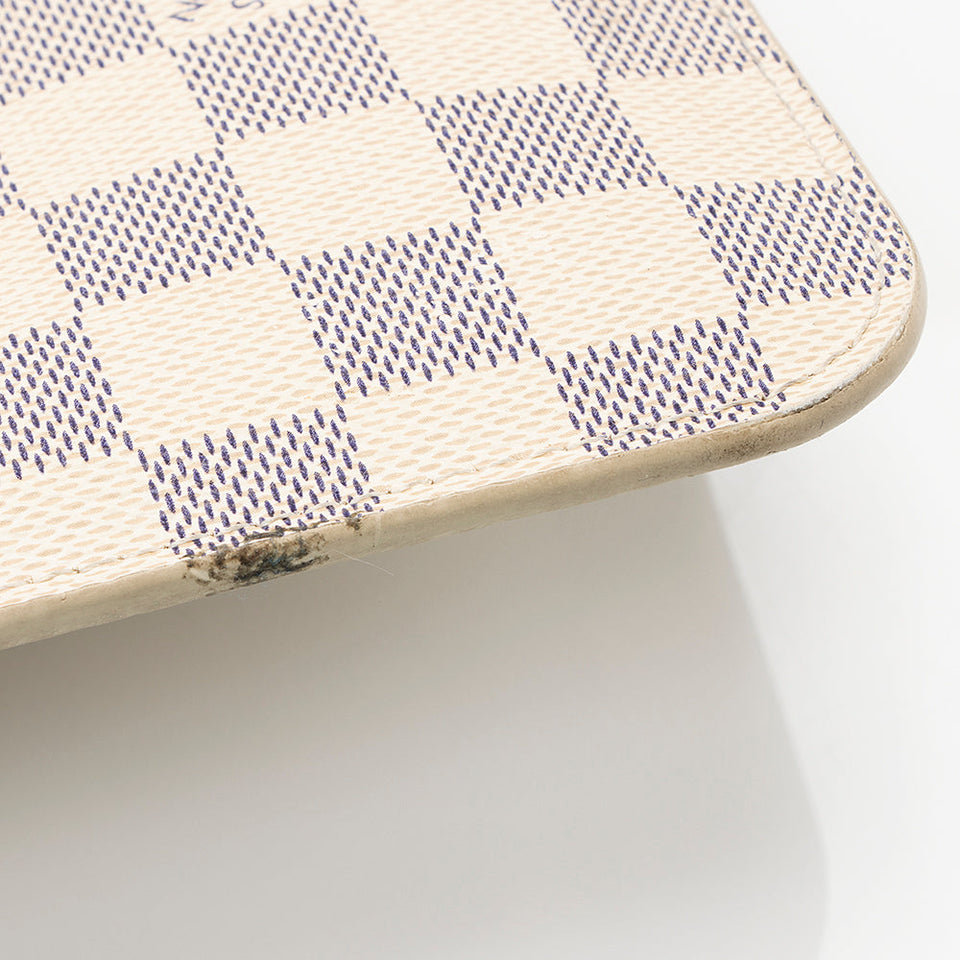 Louis Vuitton Damier Azur Neverfull MM Pochette (SHF-20736)