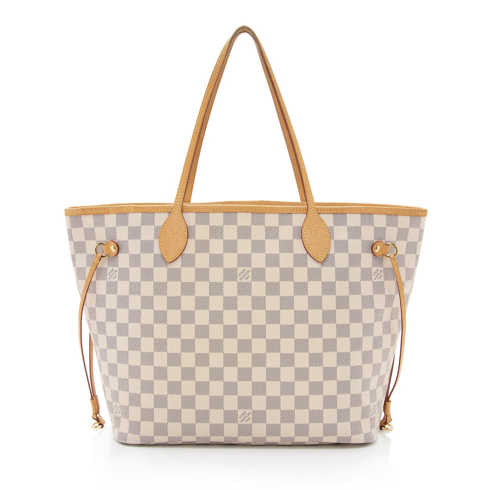 Louis Vuitton Damier Azur Neverfull MM Tote (SHF-uaROfL)
