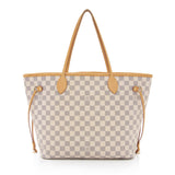 Louis Vuitton Damier Azur Neverfull MM Tote (SHF-uaROfL)