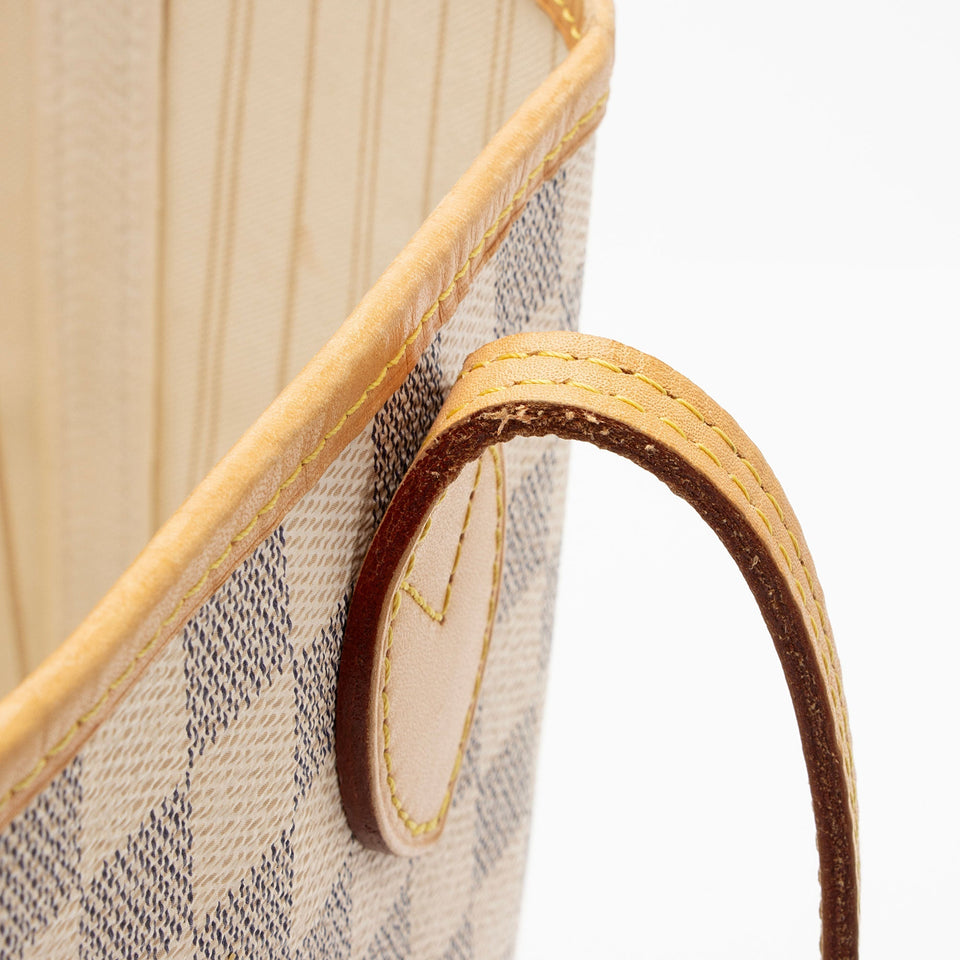 Louis Vuitton Damier Azur Neverfull MM Tote (SHF-uaROfL)