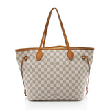 Louis Vuitton Damier Azur Neverfull MM Tote (SHG-AOeI8u)
