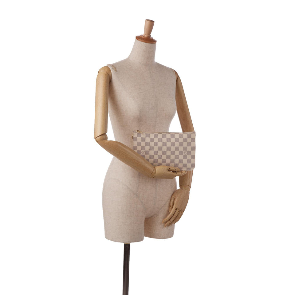 Louis Vuitton Damier Azur Neverfull Pochette (SHG-VX7xaS)