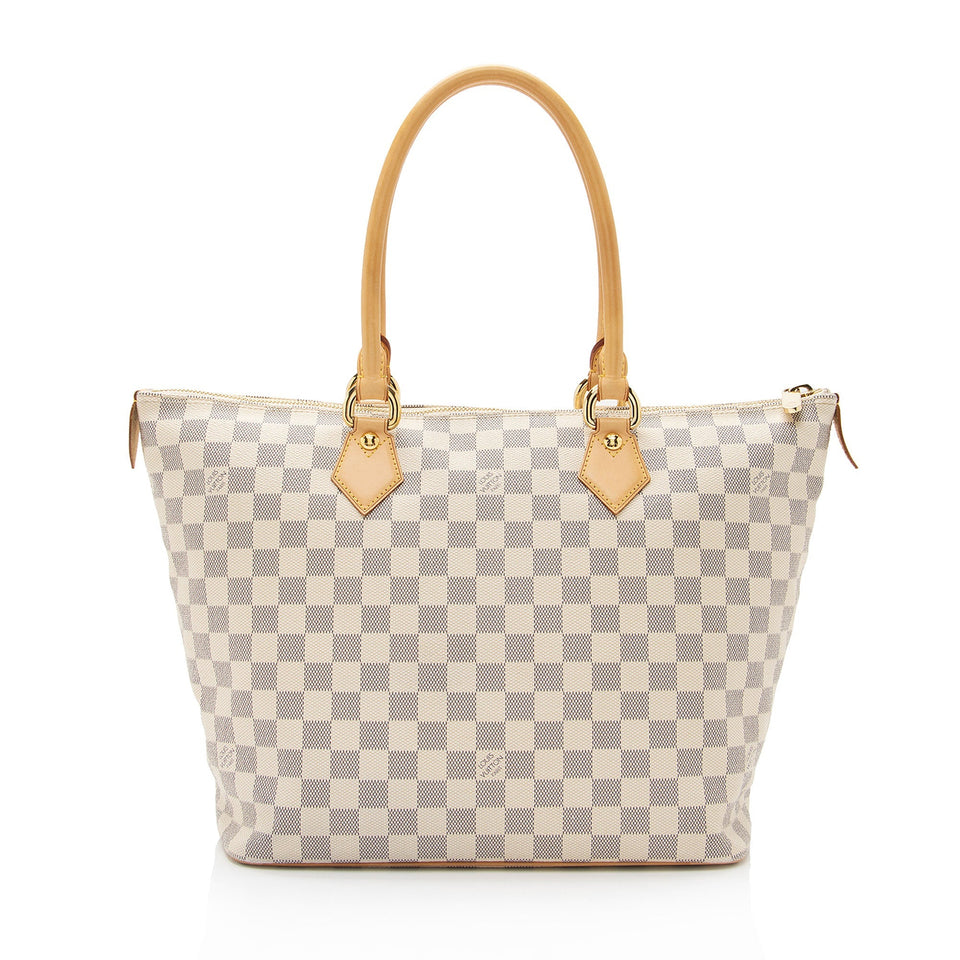 Louis Vuitton Damier Azur Saleya MM Tote (SHF-JjqKAR)