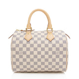 Louis Vuitton Damier Azur Speedy 25 Satchel (SHF-mICLk2)