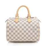 Louis Vuitton Damier Azur Speedy 25 Satchel (SHF-mICLk2)