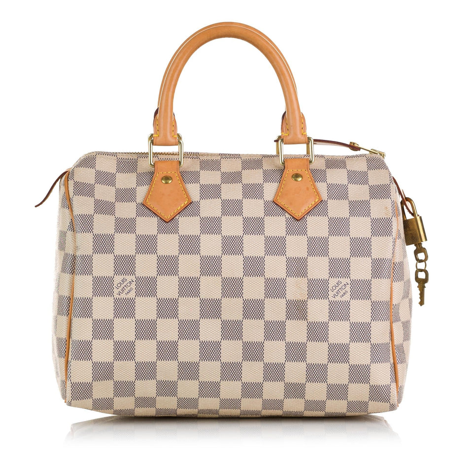 Louis Vuitton Damier Azur Speedy 25 (SHG-36935)