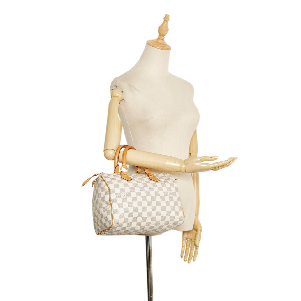 Louis Vuitton Damier Azur Speedy 25 (SHG-SqqRDb)