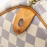 Louis Vuitton Damier Azur Speedy 30 Satchel (SHF-18643)