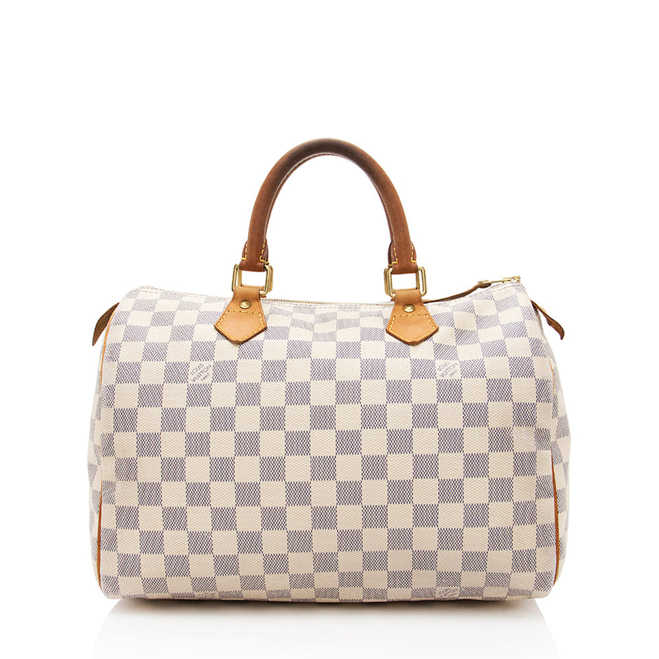 Louis Vuitton Damier Azur Speedy 30 Satchel (SHF-18643)