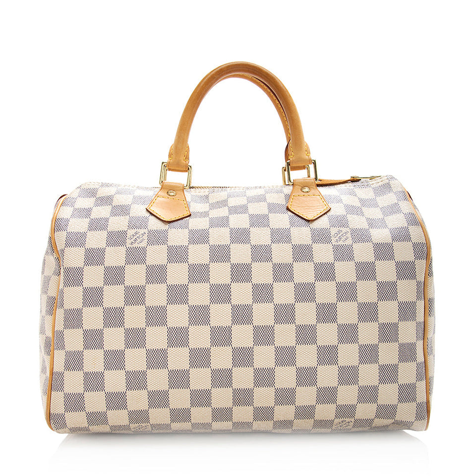 Louis Vuitton Damier Azur Speedy 30 Satchel (SHF-20907)